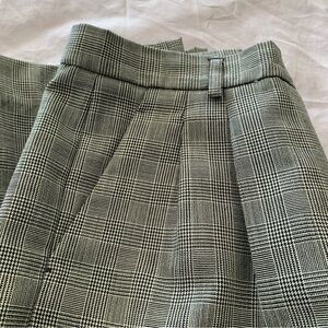 Pendleton Gray Checkered Virgin Wool High Waist Pants Size 12P